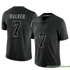 Mens Green Bay Packers Quay Walker Black Game Reflective Gbp212 Jersey GBP417